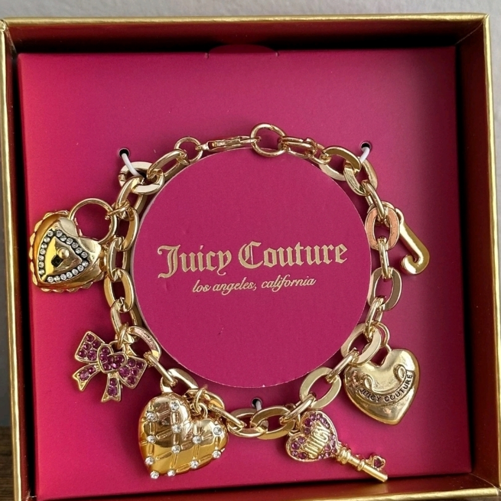 Juicy Couture Gold Charm Bracelet